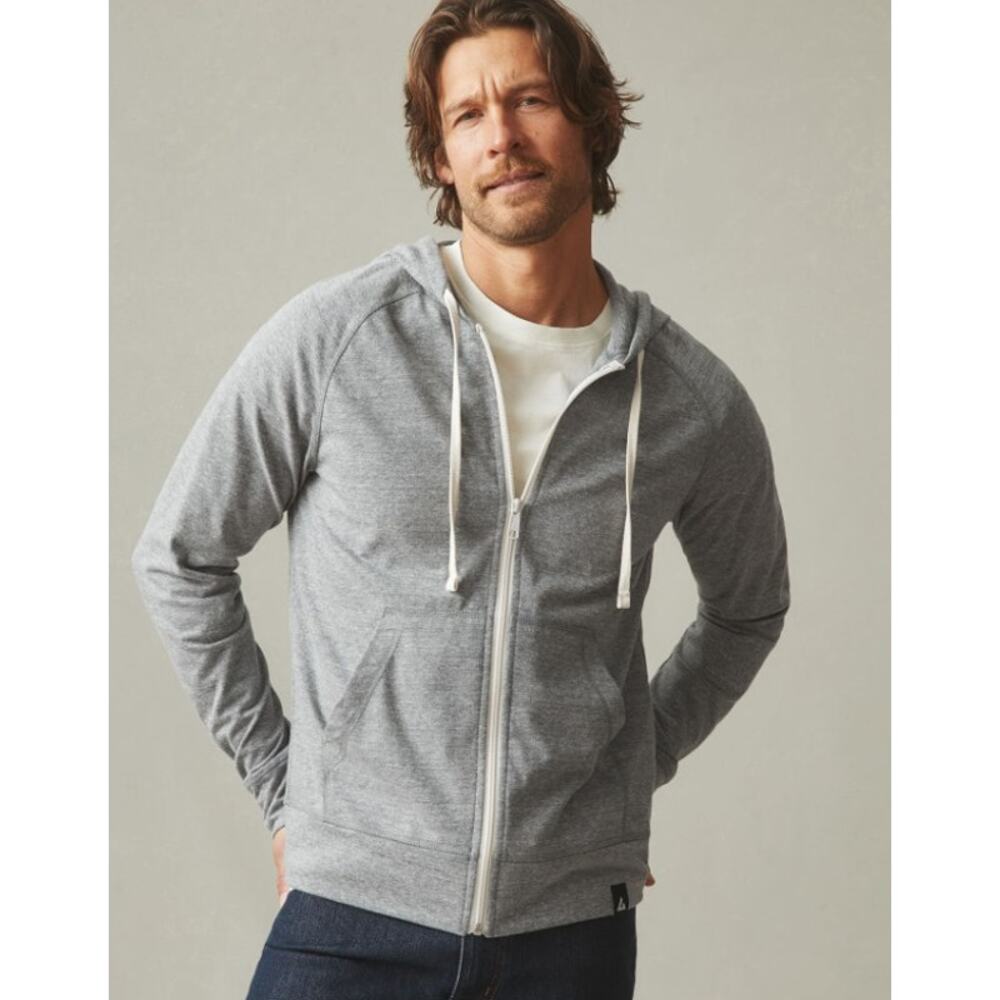 American Giant Men's Cotton Blend Lightweight Full Zip Hoodie